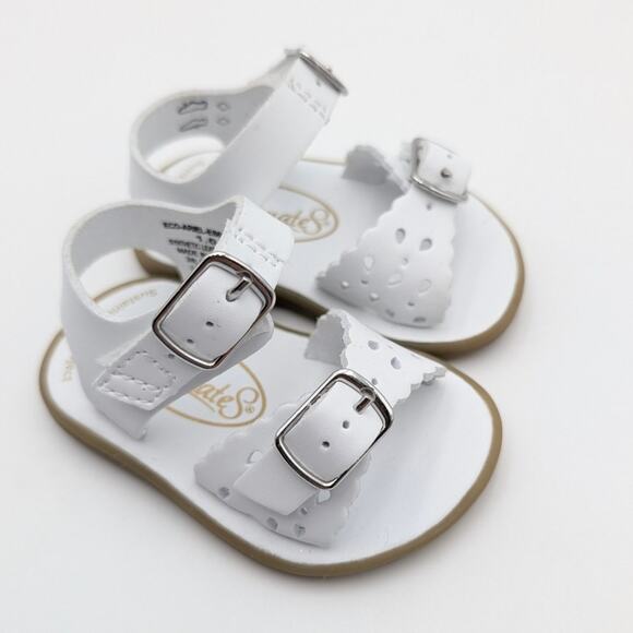 Footmates Eco-Ariel Velcro Sandal Adjustable Strap Kids' White Size US1 - Picture 11 of 11